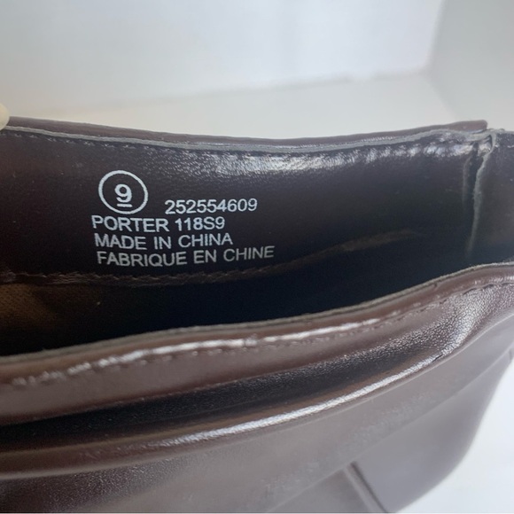 George boots faux leather  mini short ankle boot dark brown woman’s size 9 - Picture 5 of 8